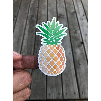 Pineapple Sticker - Pineapple Tropical sticker - Funny Sticker - Colorful Sticker - Laptop sticker - Glossy finish