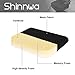 Shinnwa Seat Cushion for Office Chair, Wheelchair Seat Cushion Pad Memory Foam Extra Large Thick Chair Cushion for Truck Drivers Relieving Back Tailbone Pain (19 X 17 X 3 inches)