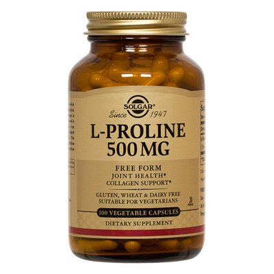 L-Proline 500mg Solgar 100 VCaps L-Proline 500mg Solgar 100 VCaps