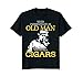 Mens Never Underestimate An Old Man Who Smokes Cigars Tees Shirt