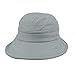 Womens 2in1 Wide Brim Summer Folding Anti-UV Golf Tennis Sun Visor Cap Beach Hat, Grey, OS