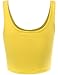 FPT Womens Basic Crop Tank Top YELLOW MEDIUM