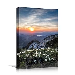 signwin Canvas Wall Art Landscape Sunset Bedroom Contemporary...