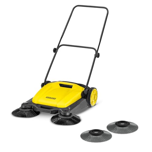 Kärcher spazzatrice S 3 Twin 2-in-1, larghezza di lavoro: 650 mm, fino a 1.800 m²/h di superficie, contenitore raccolta: 16 l, peso: 9,7 kg, 2 spazzole per sporco secco e 2 per sporco umido