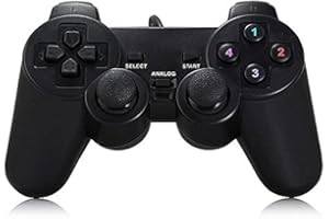 PS2 shape gamepad 208USB wired handle PC arcade game controller game console accessories black
