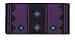 Mayatex Apache Saddle Blanket, Show Purple/Black/Turquoise, 36 x 34-Inch