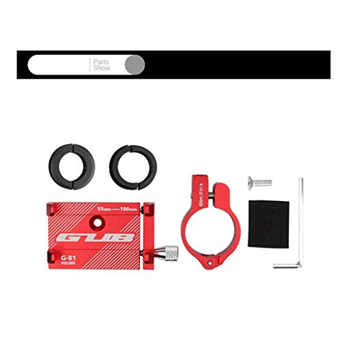 Universal Bike Phone Mount Motorcycle Handlebar Holder Adjustable Suitable For 3.5 To 6.2 Inches Phones Anti-Slip Mobile Phone Stand Holder For Xiaomi Mijia M365 Electric Bicycle Holder (Red, G-81)