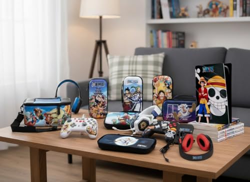 Konix One Piece Wired Controller für Nintendo Switch, Switch 2 und PC - Vibrationsfunktion - 3 m Kabel - Luffy-Motiv - Schwarz 4