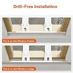 LuckIn No Drill Window AC Support Bracket, Fits