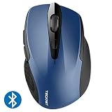 TeckNet 2600DPI Bluetooth Wireless Mouse, 12 Months Battery Life with Battery Indicator, 2600/2000/1600/1200/800DPI
