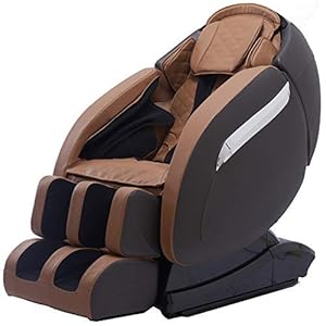 Full Body SL Shape Electric 4d Zero Gravity Massage Chair Back and Upper Leg Muscles with Shiatsu, Rolling, Vibration, Soothing Heat Treatments