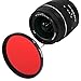 Neewer 58mm Full Red Color Filter for Camera Lens with 58mm Filter Thread