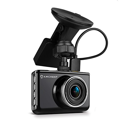 Amcrest Full-HD 1080p Dash Camera with GPS Bracket, Black