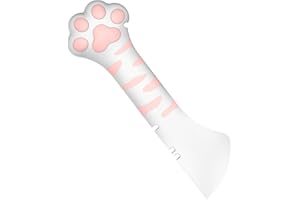 Trumoon 2in1 Pet Can Food Spoon and Can Opener, Silicone Cat Food Spoon(White Can Opener Spoon)