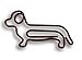 Butler in the Home Dog Dachshund Shaped Paper Clips Great for Paper Clip Collectors or Dog and Pet Lovers (Brown - 100 Count Silver Tin and Gift Box)