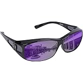 LILONGAD Polarized Fit Over Glasses Sunglasses for Men Women, Wrap Around Sunglasses UV400 for Driving Outdoor Activities