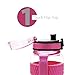 Swig Savvy Sports Water Bottle, Wide Mouth Leakproof Lid, Infuser, Silicone Sleeve - 32oz (Pink)