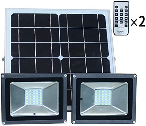 DGYZ Solar Floodlight, LED Security Lights Outdoor Waterproof Work Light Home Lighting Landscape Street Light Super Bright Searchlight (Size : N30 Double Head lamp)