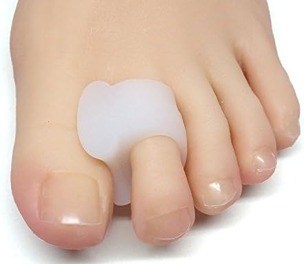 Pack of 4 Toe corrector,Toes eversion orthotics,Gel Toe Stretcher & Separator (M, White)Suggest woman use