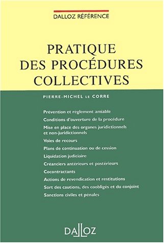 Pratique des procédures collectives