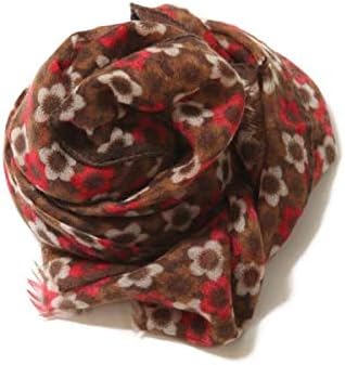 Amazon イタリア製 Opus オーパス ブランド ストール ショール 大判 薄手 しっとり カシミヤ 100 メンズ レディース ブラウン レッド 花柄 ギフト 母の日 父の日 冷房対策 ポケットチーフ 通販