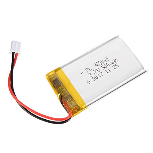 uxcell Power Supply DC 3.7V 500mAh 383046 Li-ion Rechargeable Lithium Polymer Li-Po Battery