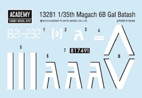 1:35 Idf Magach 6b Gal Batash Model Kit