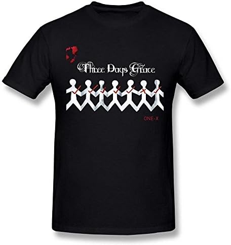 Gryeur Men's Three Days Grace Band Gone Forever Black T shirt