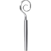 OYV 12-Inch Seamless Dough Whisk, 18/10 Stainless Steel Bread Whisk, Danish Wisk for Sourdough, Pizza, Cookies, Pancake & Waf