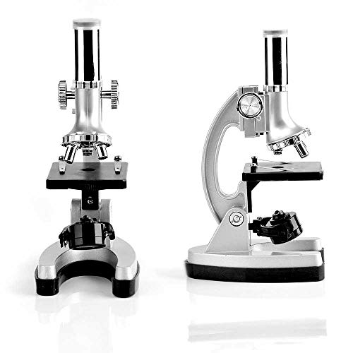 300x 600x 1200x Magnifications Microscope Kit-Metal Arm and Base for Kids Student Beginners Educational Soldering Compound Monocular Biological Microscopes-with 70PCS+ Accessory Set, Storage Case