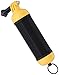 Amazon Basics Floating Waterproof GoPro Mount Hand Grip Handle - 2.5 x 1.5 x 6 Inches, Yellow, Black