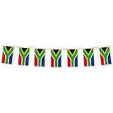 Everflag Papierfahnen-Kette Südafrika – 5m Lange Flaggenkette Mit 20 Fähnchen