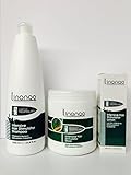 Linange Intensive Hair Stimulator Shampoo 33.8oz , Mask 33.8oz, Hair Lotion 4.22oz & Glossing Crystals (3.38oz)