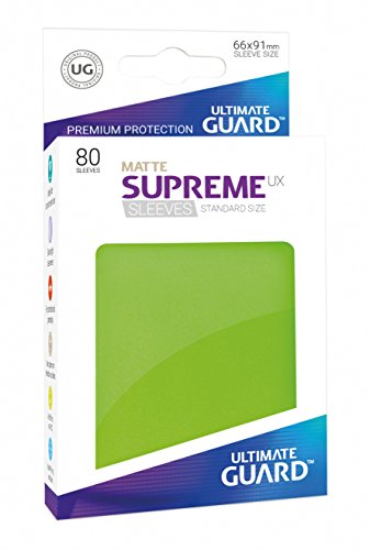 Supreme UX Card Sleeves (80 Piece), Matte Light Green, Standard Size