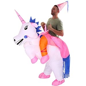 YEAHBEER Inflatable Costume Dinosaur Costumes Unicorn Cosplay Costumes Halloween Costume Costumes (Unicorn Adults)