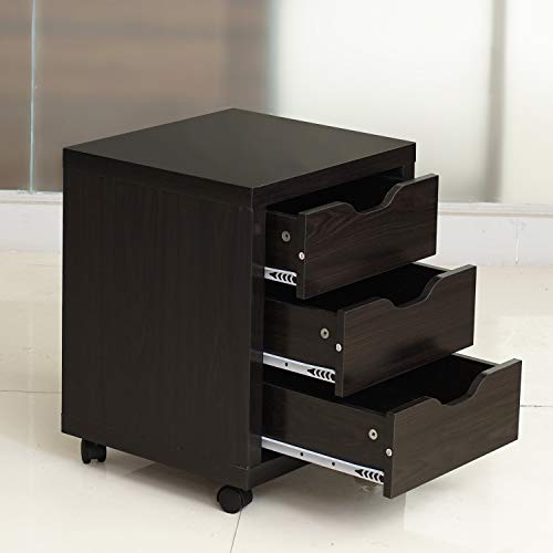 image for DlandHome Storage Cabinet, Vertical Lateral File Cabinet W/ 3 Drawers 
