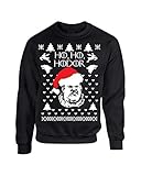 Allntrends Adult Crewneck Sweatshirt Ho Ho Hodor Ugly Christmas Sweater (M, Black)