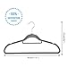MOGI'S Premium Velvet Hangers - Pack of 50 - Gray - Copper/Rose Gold Hooks - Non-Slip, with Bonus Accessory Bar- Great for Suits, Pants, & Dresses (Gray)