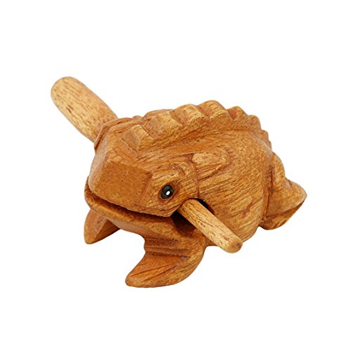 SOURBAN Wood Frog Guiro Rasp Stress Relief Toy Kid Musical Toy