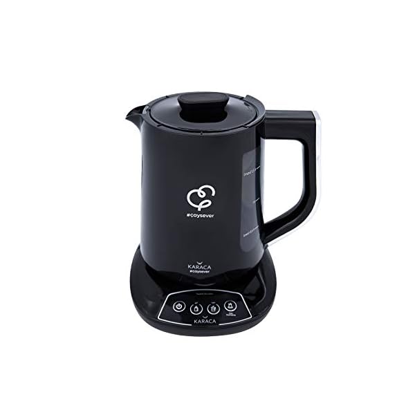 Karaca Caysever Teekanne Sprechende Teemaschine Chrome, 1.5 LT Wassertank, 0.8 LT Glaskanne, TÃ¼rkischer Teekocher, Teepot, Wasserkocher, Water Kettle, Teepot und Wasserkocher, CaydanlÄ±k – Bild 7