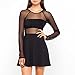 Cheapcotton Women's Long Sleeve Mesh Top