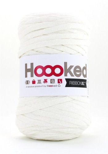 Hoooked Ribbon XL Tape Yarn, Many Colours to Choose From White