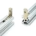 L Shape 90 Degree Hidden Inside Corner Bracket for T Slot 20mm Aluminum Extrusion Pack of 25