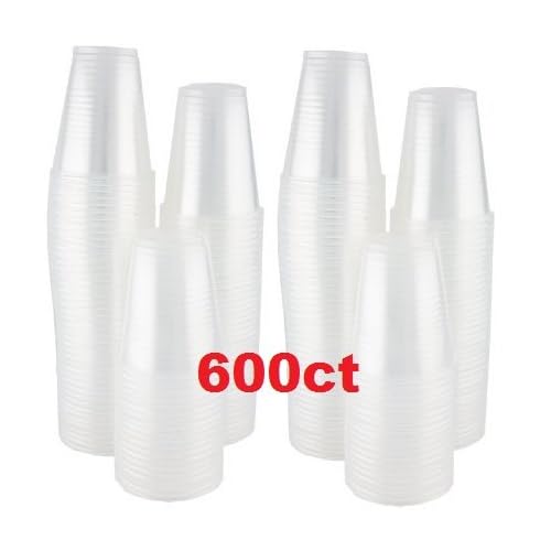3 oz. Disposable Clear Plastic Cups, 600 Count (6/100) image