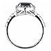 Carrie's Simulated Black Simulated Diamond Ring - Comparable To Sex & the City 2