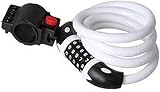 GOFRIEND Bike Lock 5 Digit Resettable 1.2m x 12mm ABS Stainless Steel White view 8