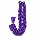 HVAXING 82 inch Ombre Jumbo Braiding Hair Extensions 2Pcs/Lot 165g/pcs High Temperature Kanekalon Fiber Crochet Twist Braids (Purple)