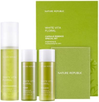 Amazon ネイチャーリパブリック 韓国コスメ Nature Republic ホワイト ビタ フローラル カプセル エッセンス 企画セット 海外直送品 並行輸入品 フェイスケアセット 通販