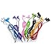 SeattleTech Wholesale Pack of 10 New 3.5mm Colors Simple in-Ear Earphones Headphones Ear-Buds - Mixed Colors