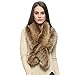 Dikoaina Extra Large Women's Faux Fur Collar for Winter Coat,Raccoon,120cm